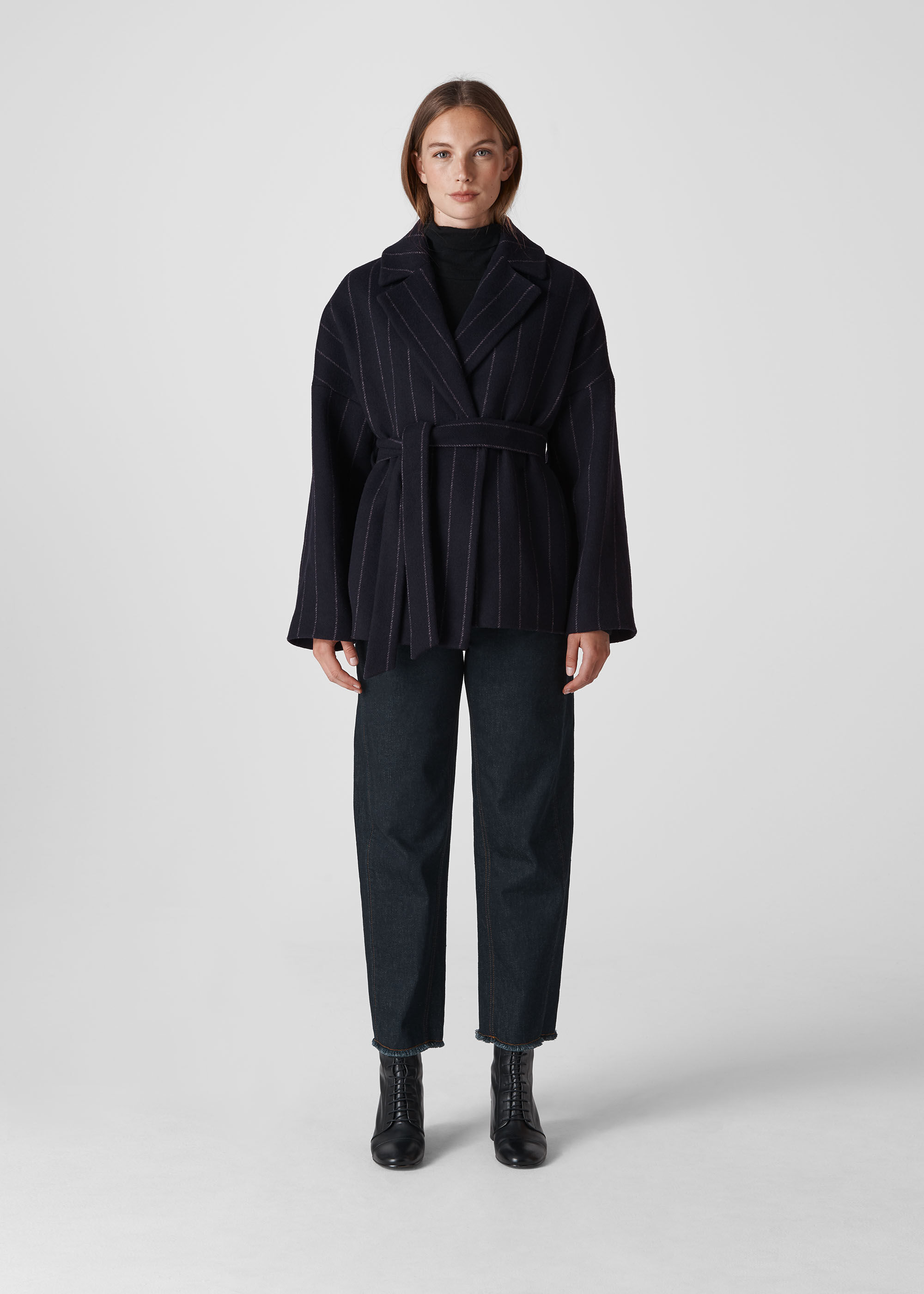 Wrap short coat store
