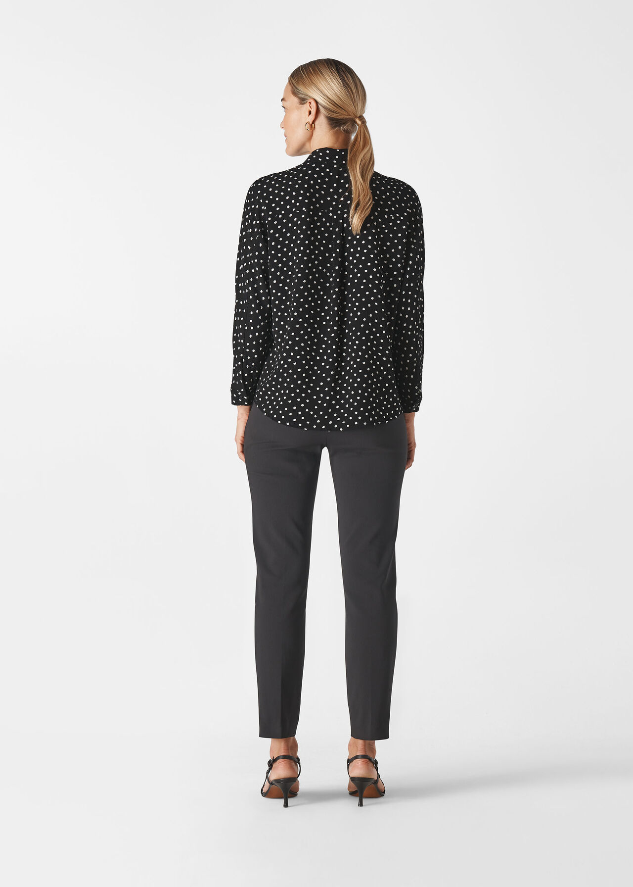 Abstract Spot Selma Blouse Black/Multi