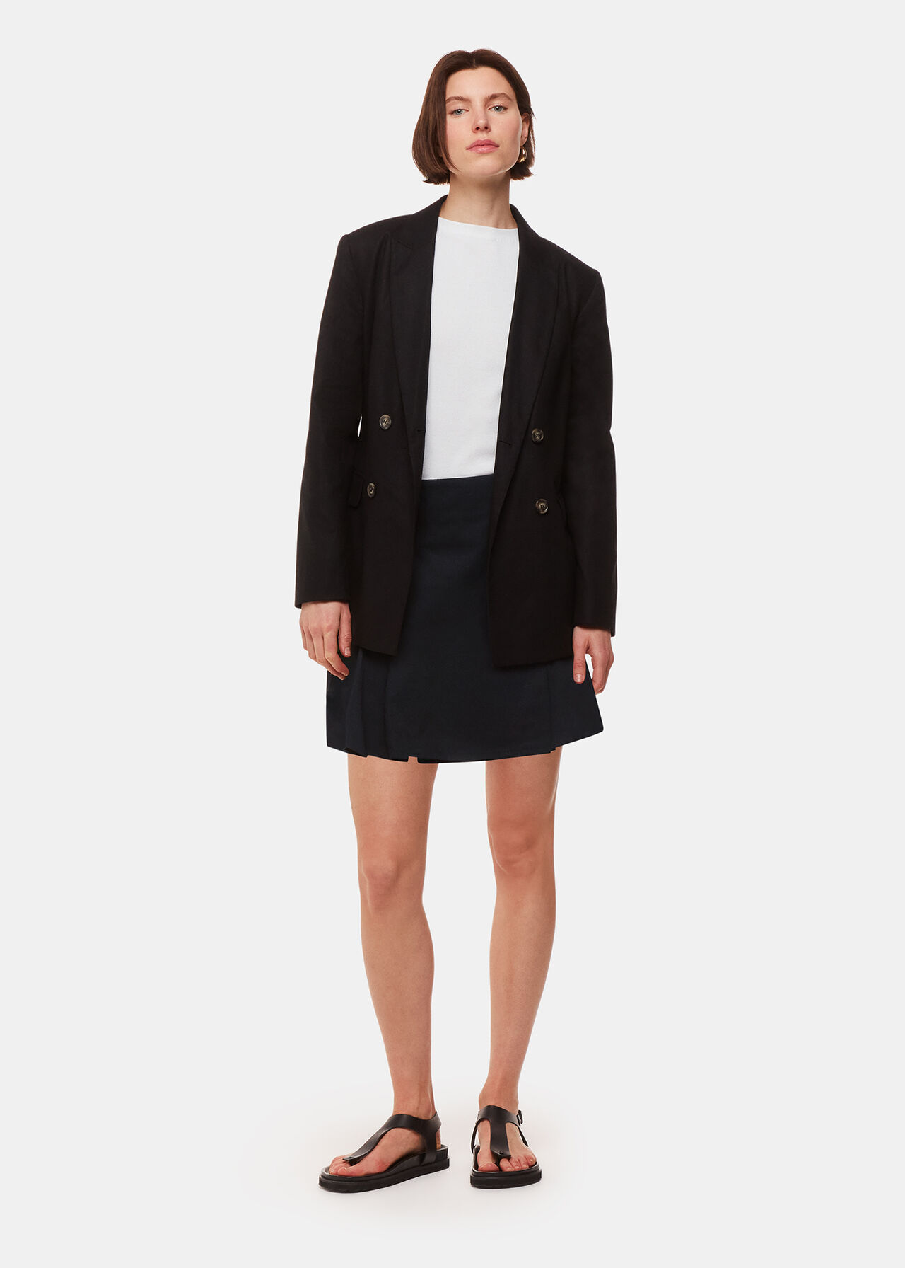 Pleated Mini Skirt