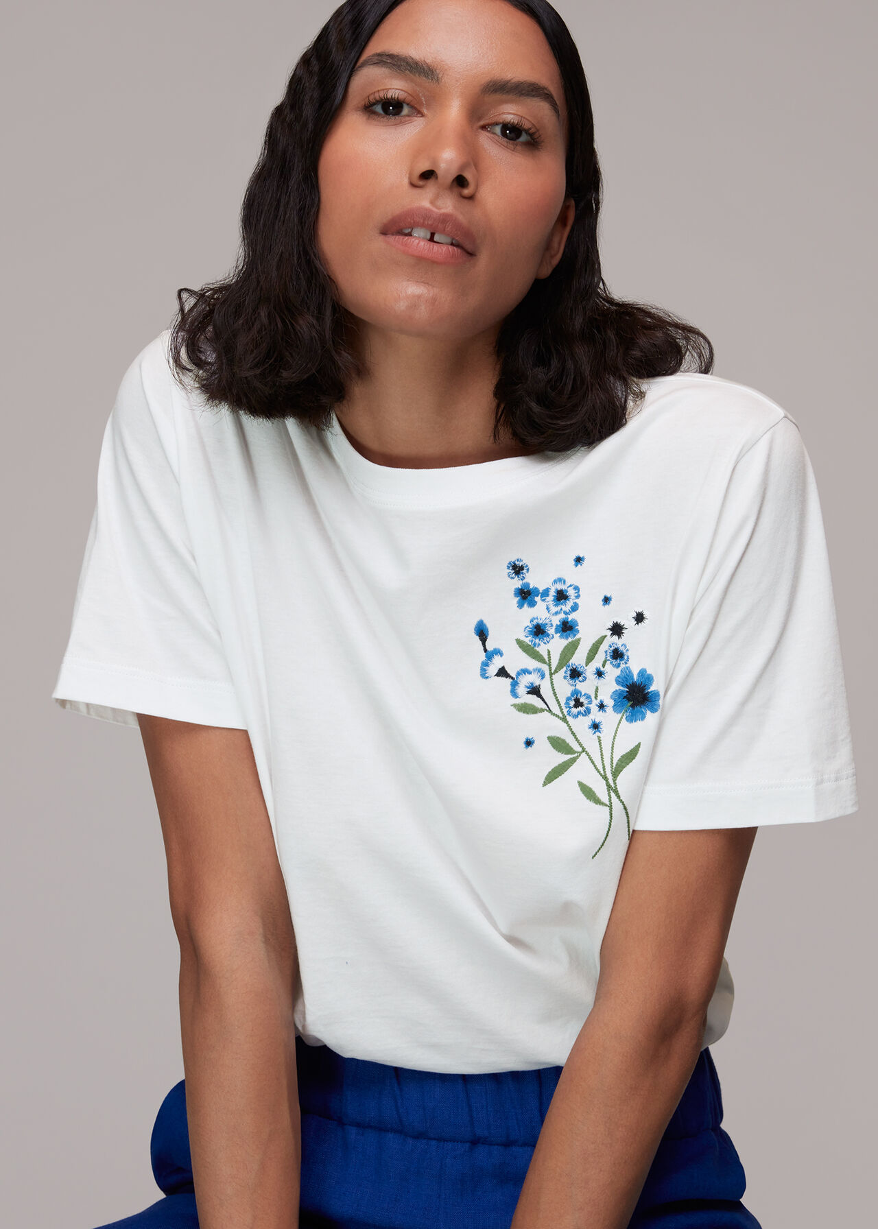 Embroidered Floral Tshirt