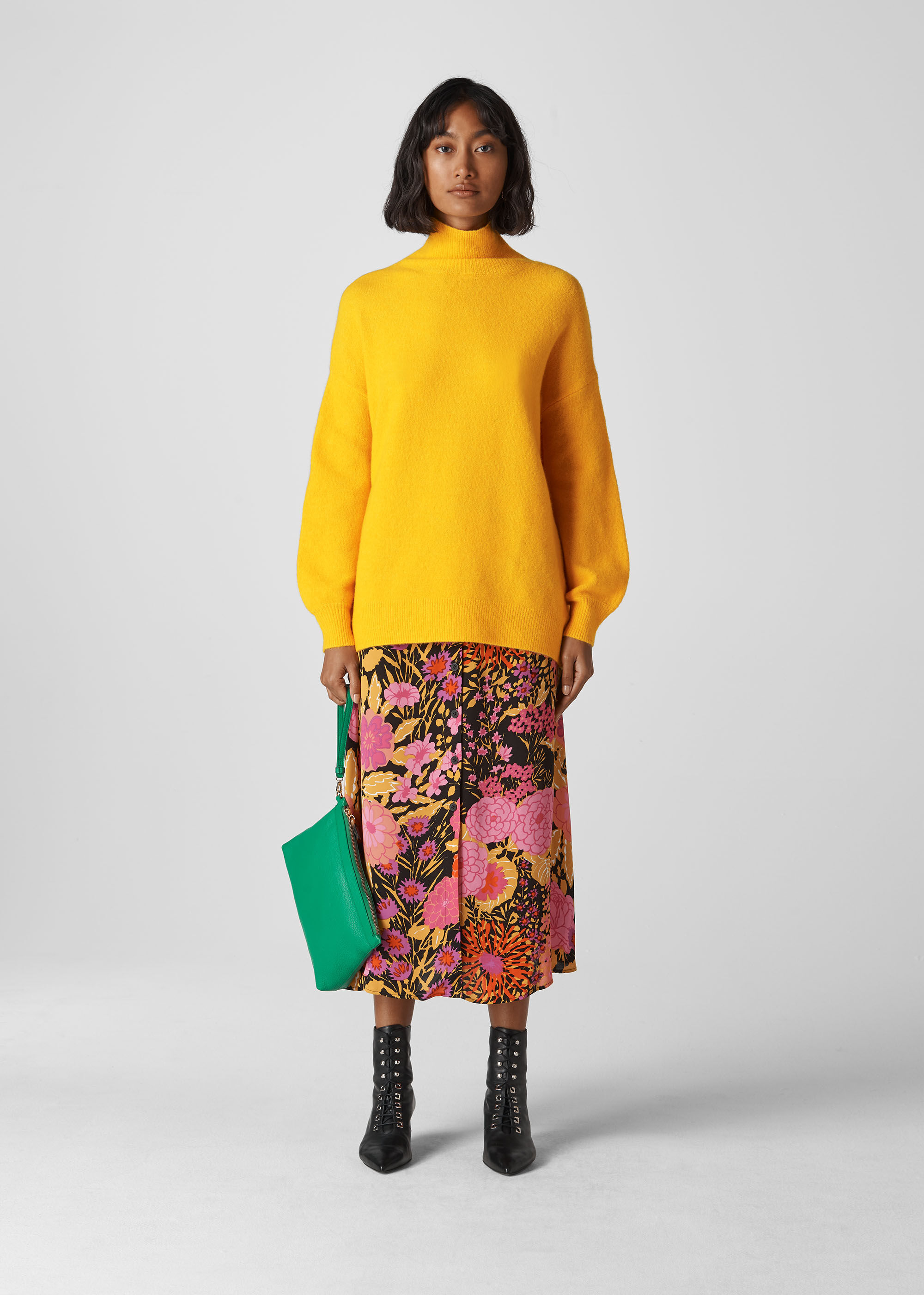 Whistles oversized online funnel neck knit