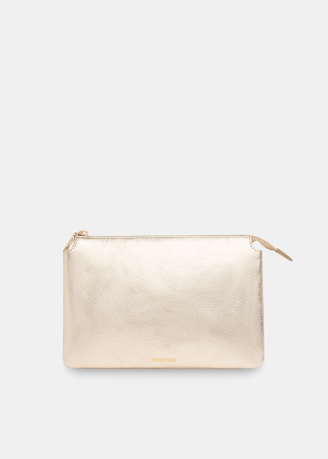 Gold/Multi Elita Double Pouch Clutch, WHISTLES