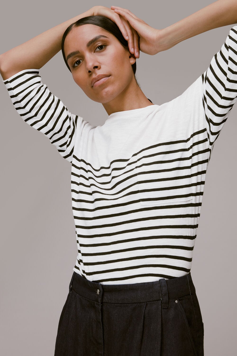 Breton Cotton Pocket Top
