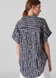Savannah Print Lea Shirt Navy/Multi