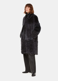 Cossma Shearling Longline Coat