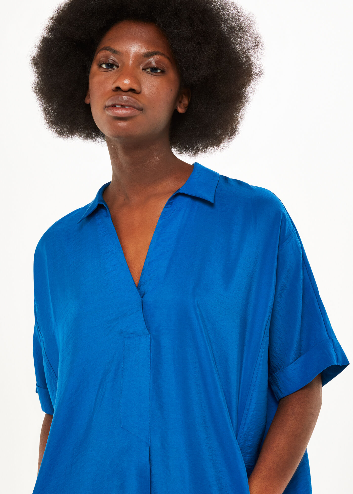 Zara blue shirt hotsell dress