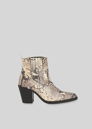 Allington Snake Western Boot Black/Multi