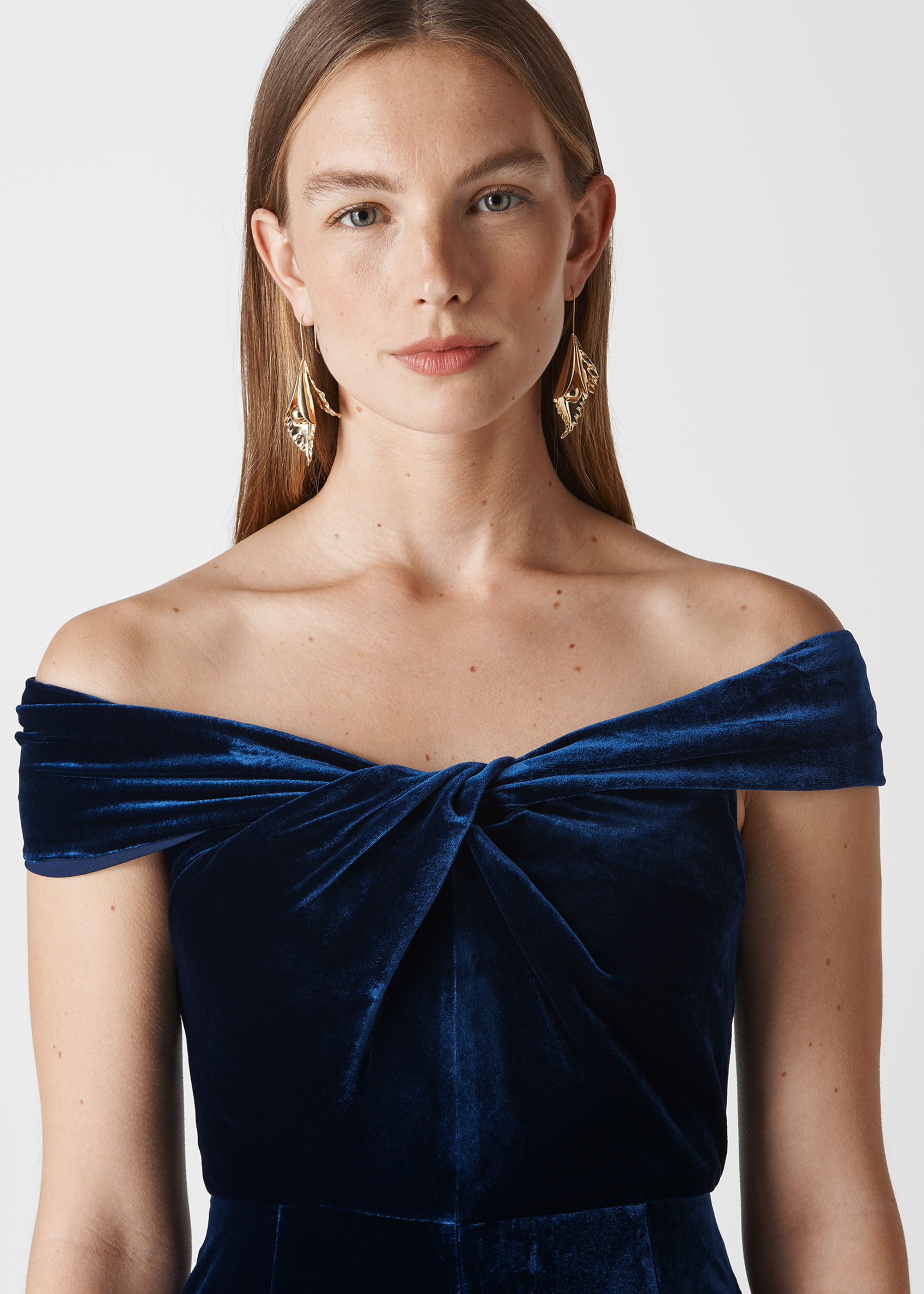 Velvet Silk Mix Jumpsuit