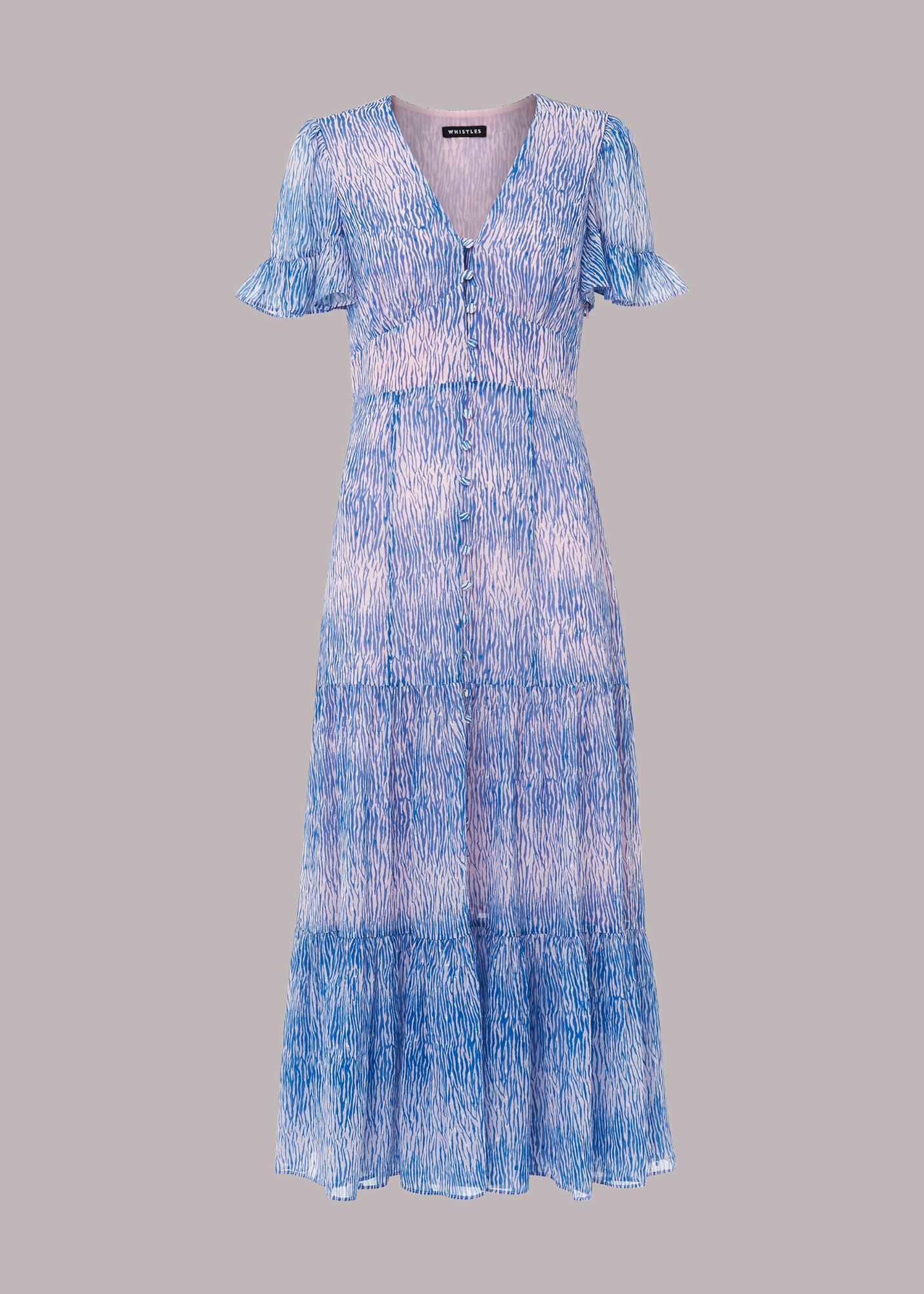 Multicolour Tiger Dobby Midi Dress 