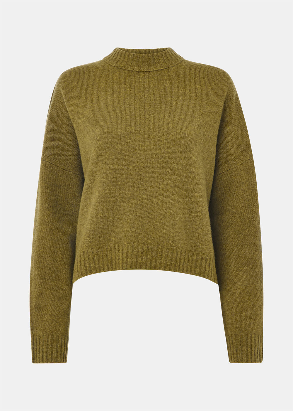Wool Curved Hem Knit