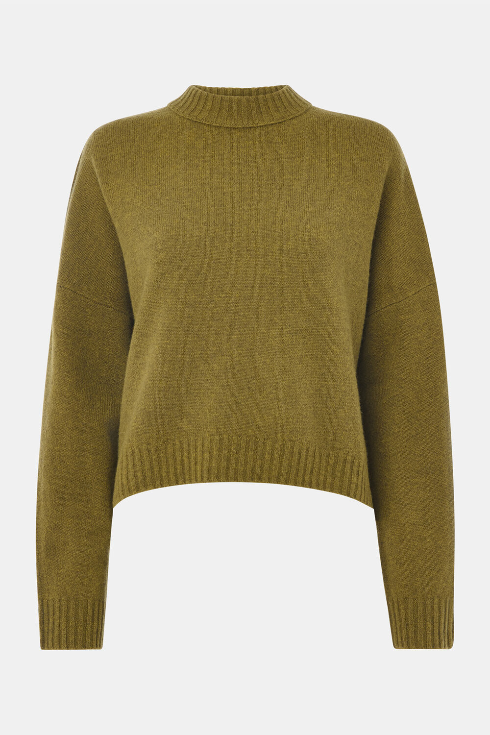 Wool Curved Hem Knit