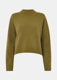 Wool Curved Hem Knit