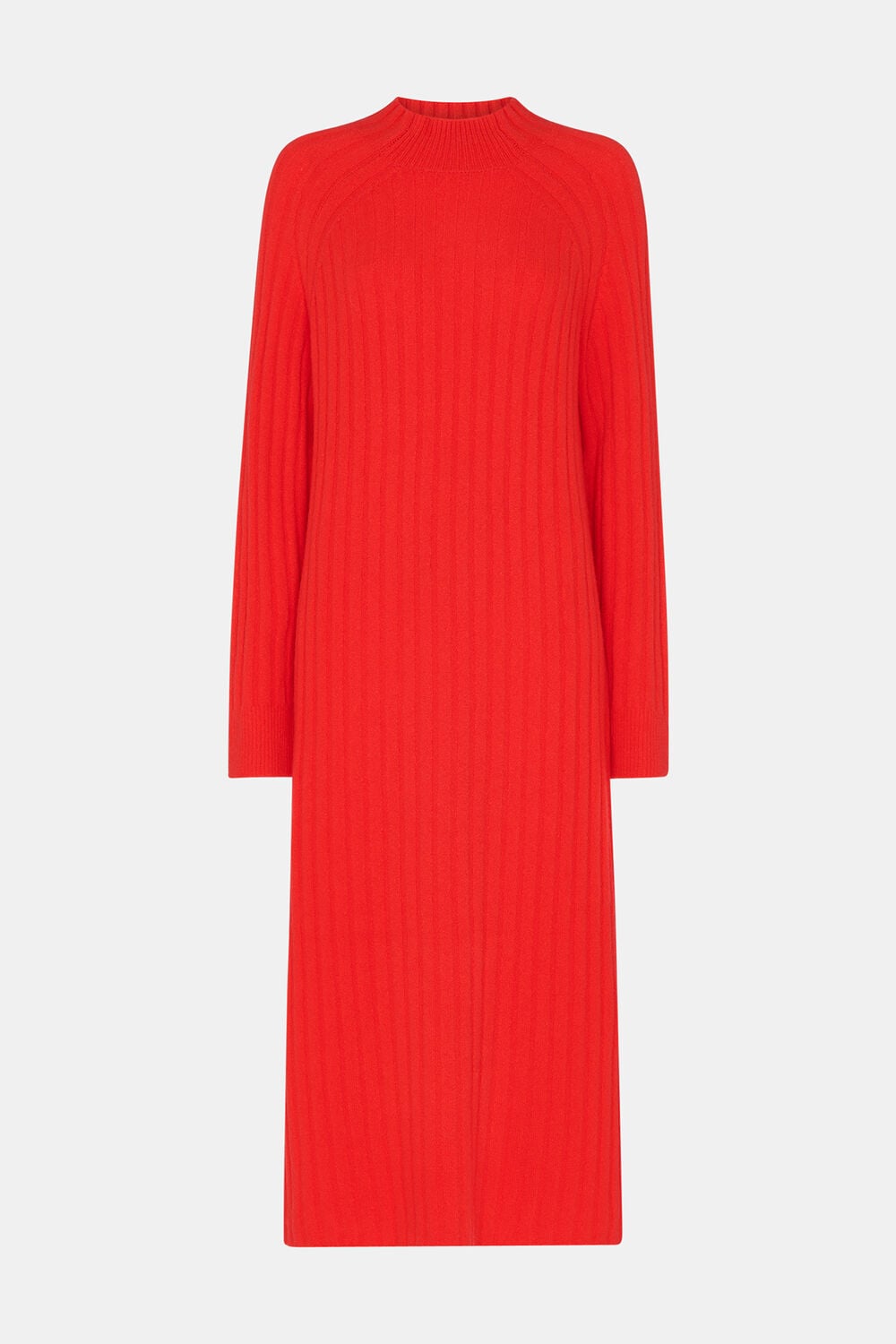 Ribbed Knitted Midi Dress