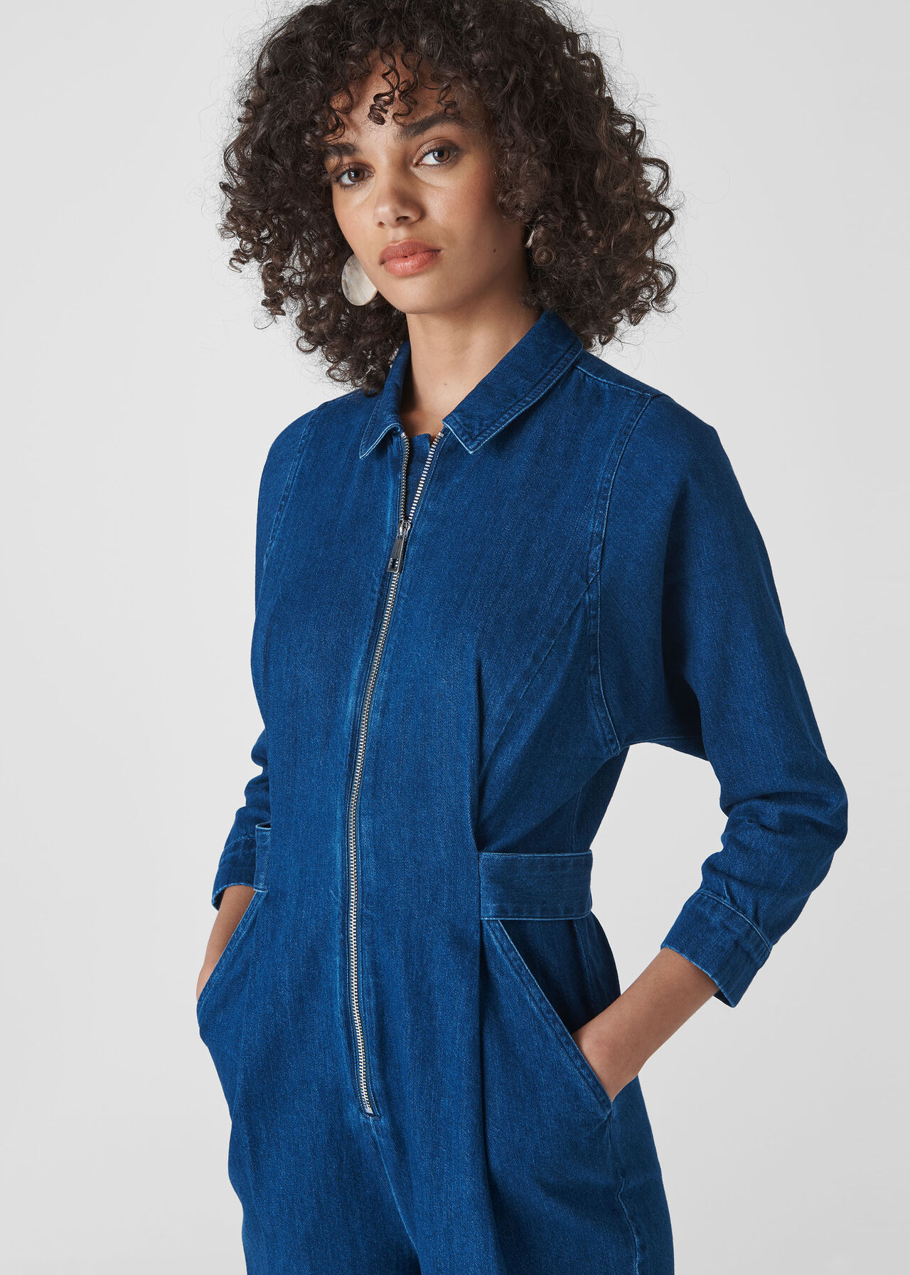 Denim Jolie Denim Jumpsuit | WHISTLES