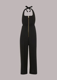 Halterneck Linen Jumpsuit