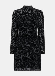 Hot Fix Floral Velvet Dress