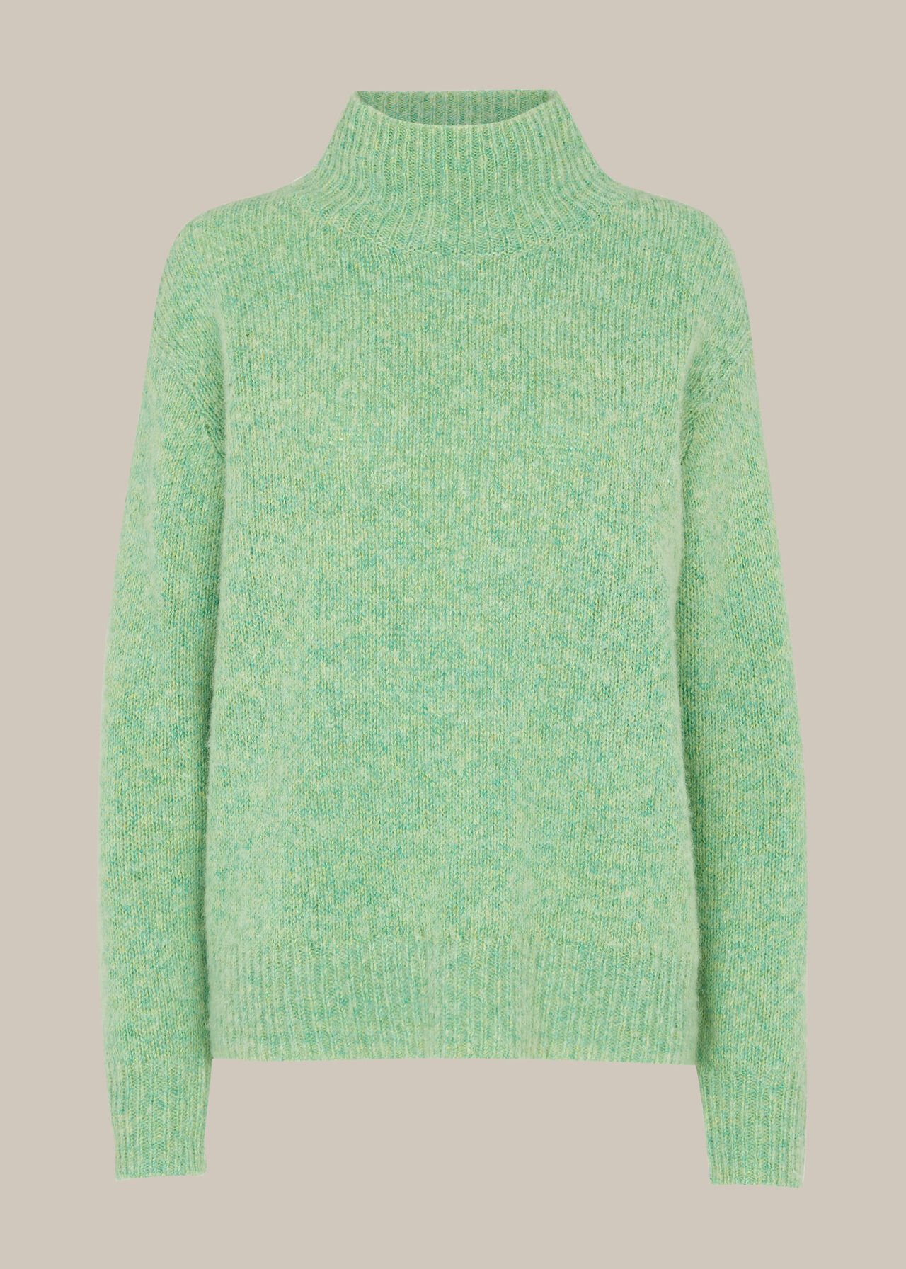 Erica Flecked Funnel Neck Knit