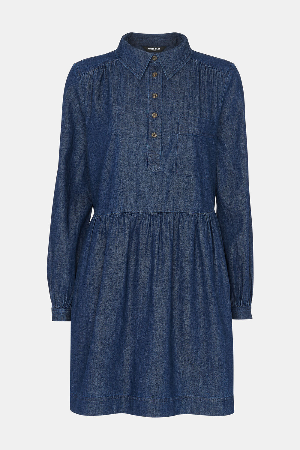 Petite Winnie Chambray Denim Dress