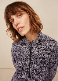 Kay Ripple Print Shift Dress