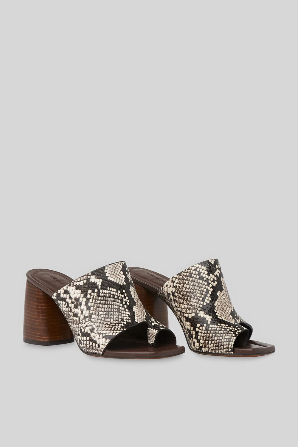 Acre Toe Loop Mule Snake Print