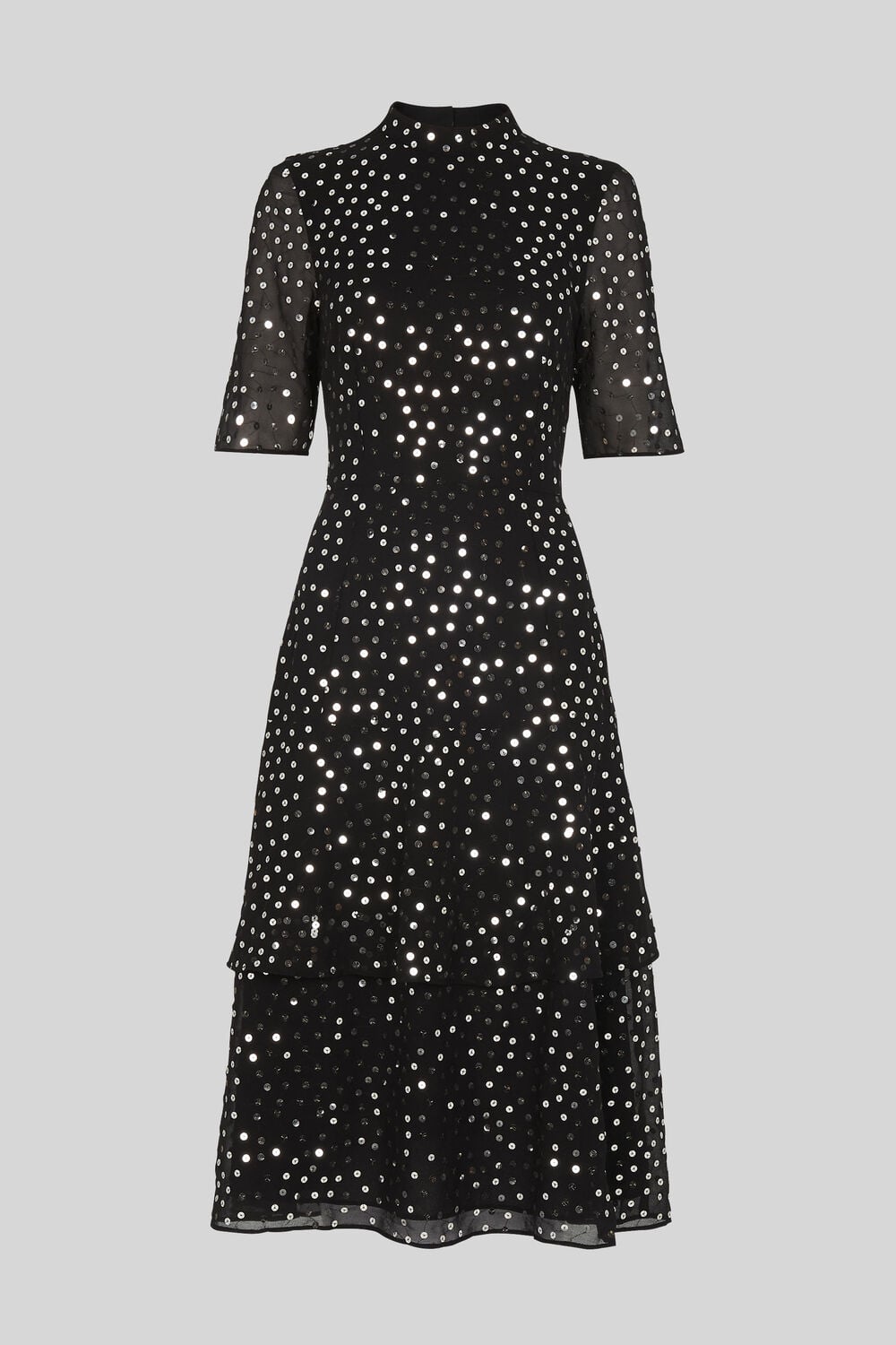Ivanna Sequin Dress Black/Multi