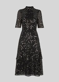 Ivanna Sequin Dress Black/Multi