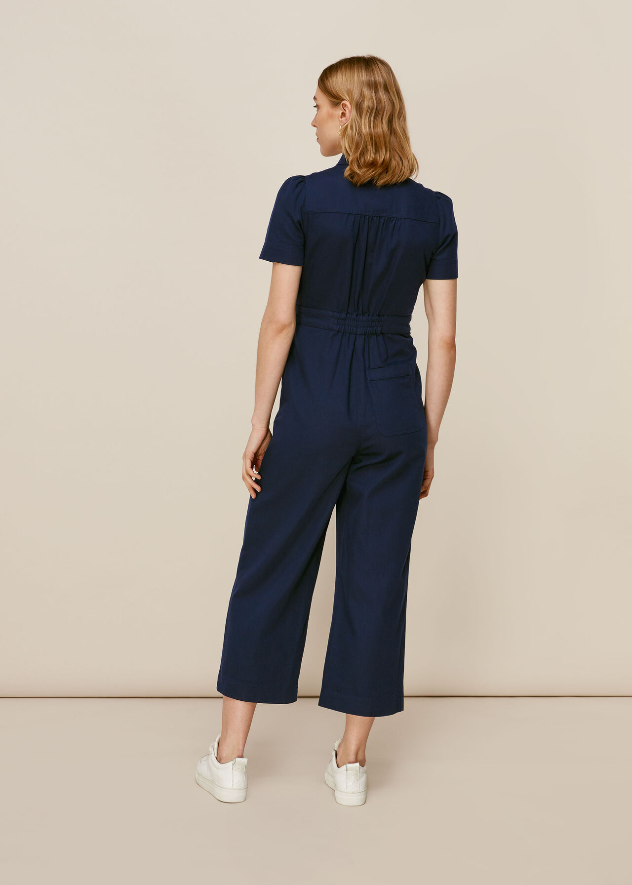 Emma Pocket Detail Jumpsuit Dark Denim