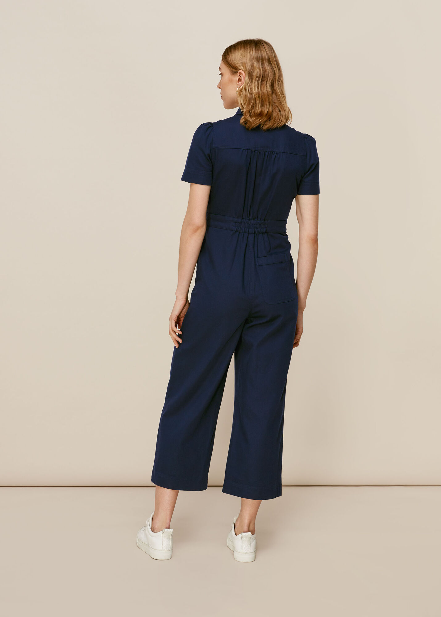 Dark Denim Emma Pocket Detail Jumpsuit WHISTLES