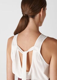 Lark Tie Back Top Ivory