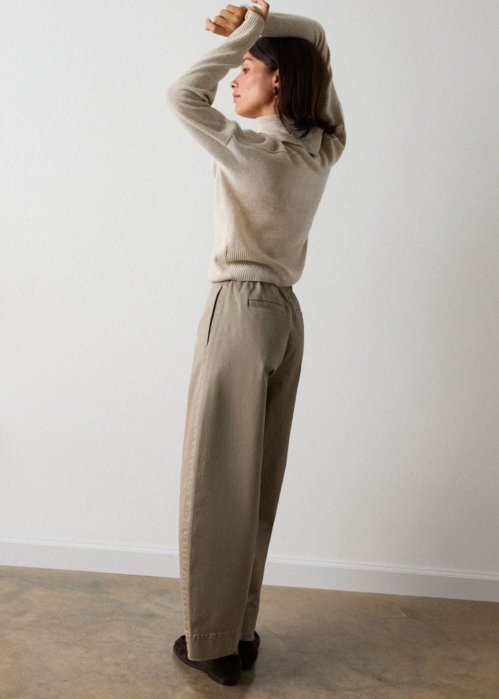Clean Cotton Barrel Trouser