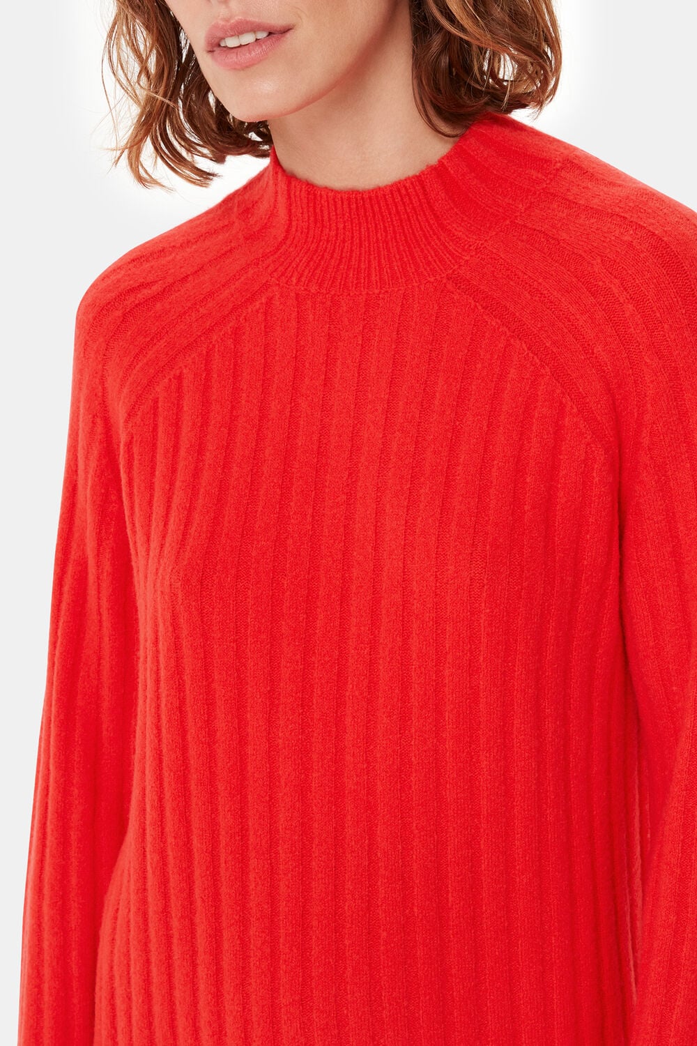 Ribbed Knitted Midi Dress