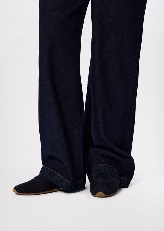 Navy Soft Suede Unlined Sneaker