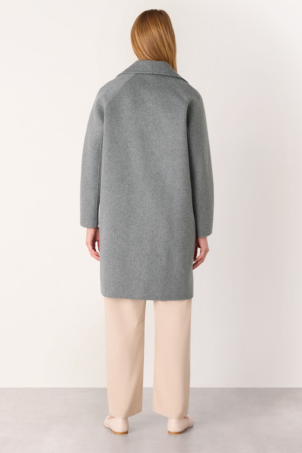 Grey Cassie Double Face Pocket Coat