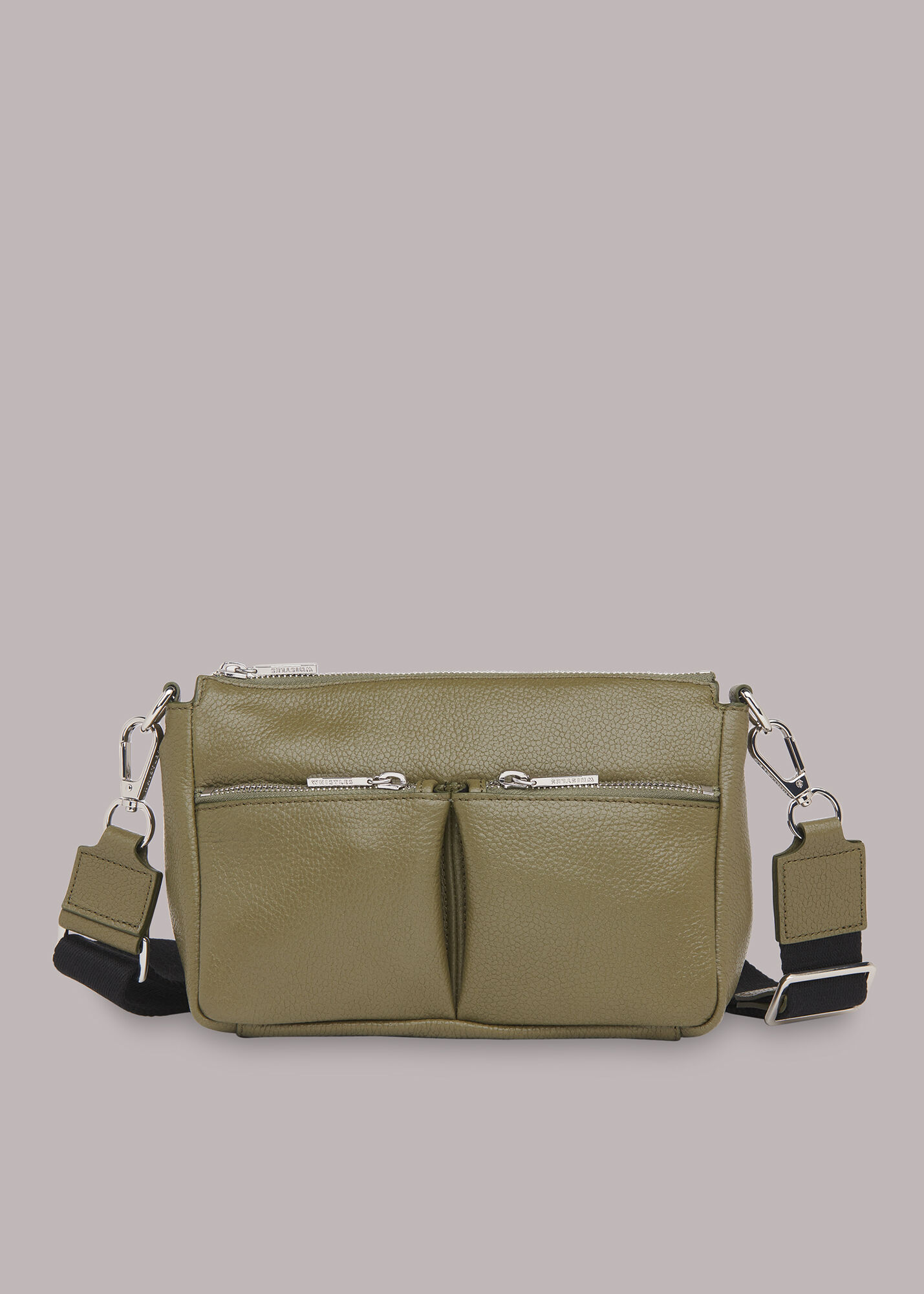 Khaki 2025 leather bag