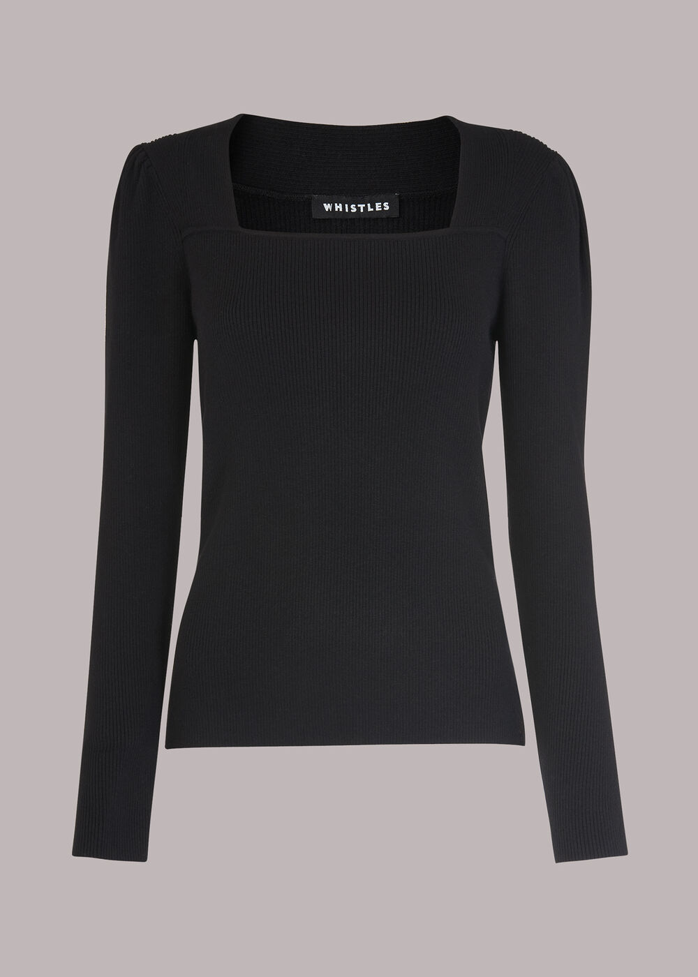 Square Neck Ribbed Top