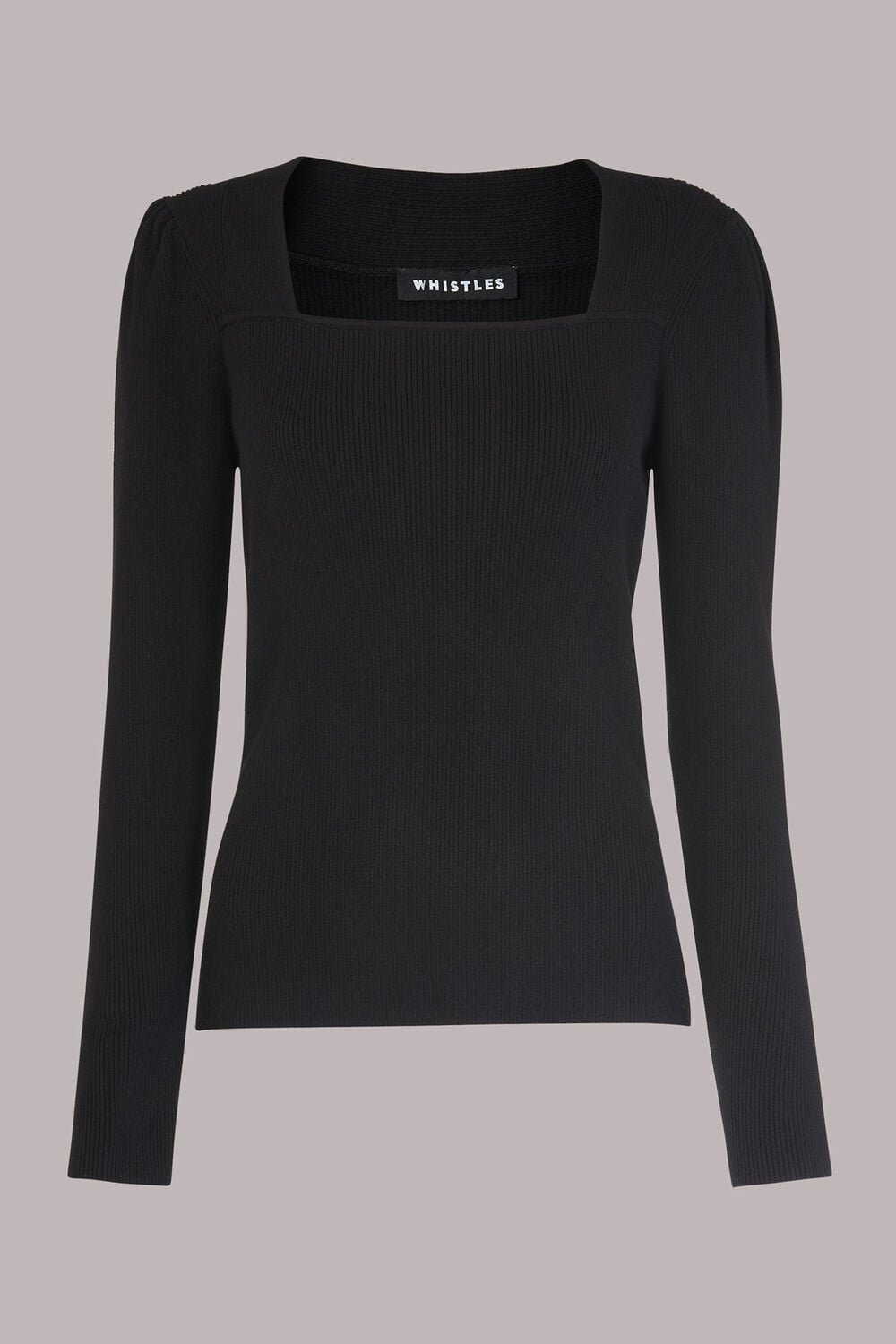 Square Neck Ribbed Top