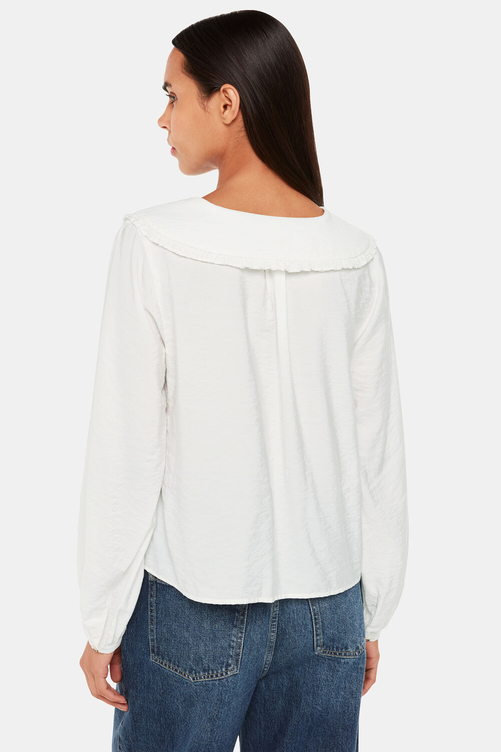 Oversized Collar Detail Top
