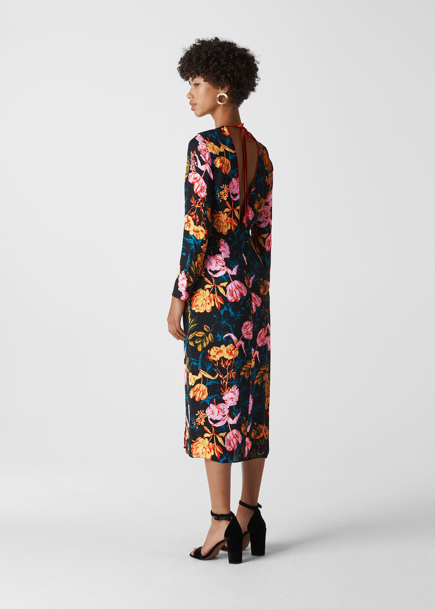 Multicolour Digital Bloom Bella Dress | WHISTLES