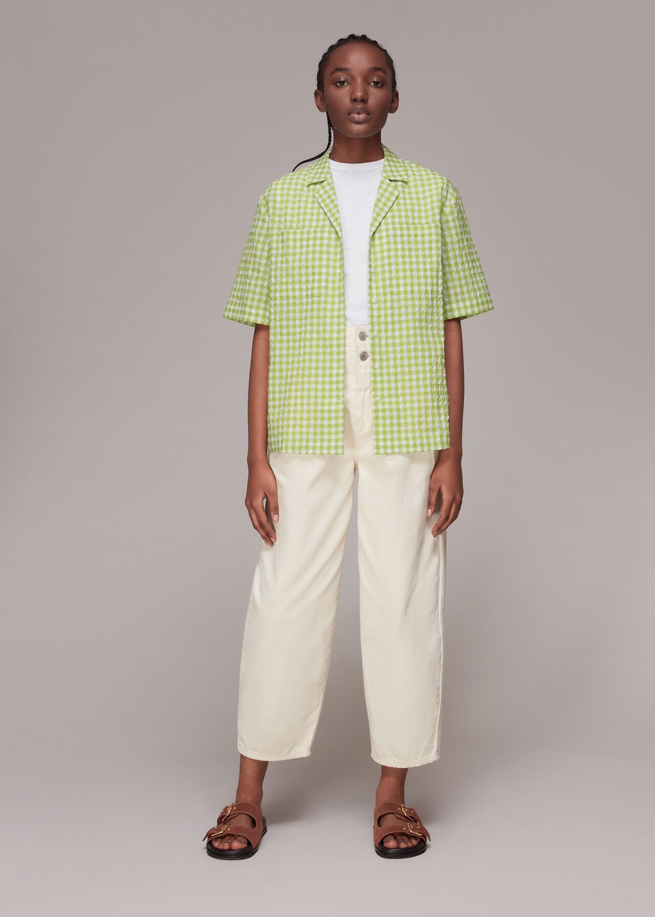 Grace Gingham Bowling Shirt