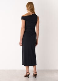 Jersey Crepe Asymmetric Dress
