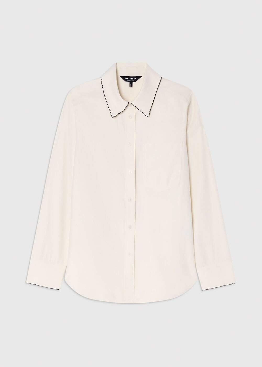 Embroidered Collar Shirt