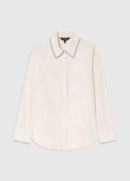 Embroidered Collar Shirt