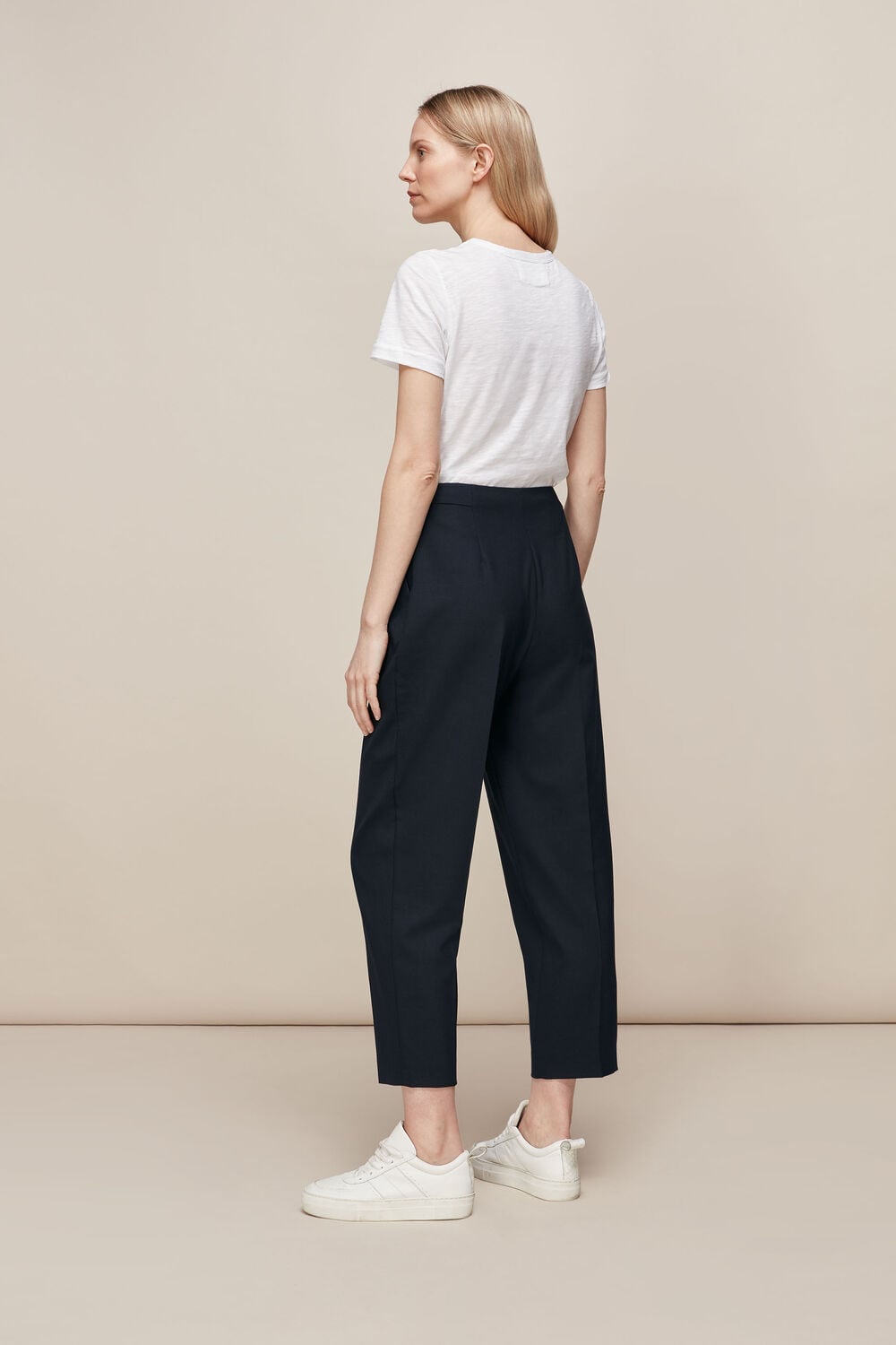 Anita High Waist Trouser Navy