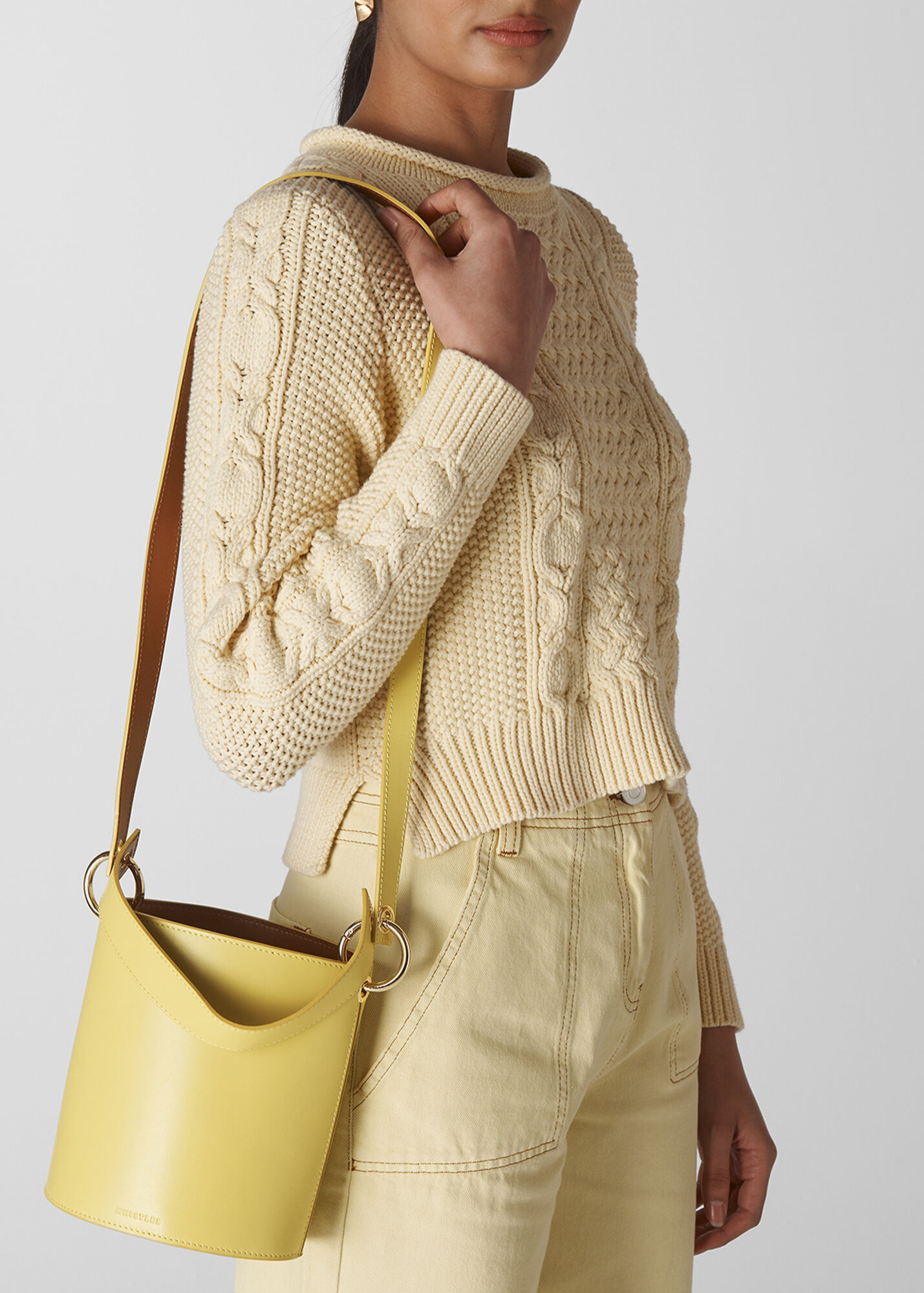 Yellow Matilda Bucket Bag WHISTLES Whistles UK