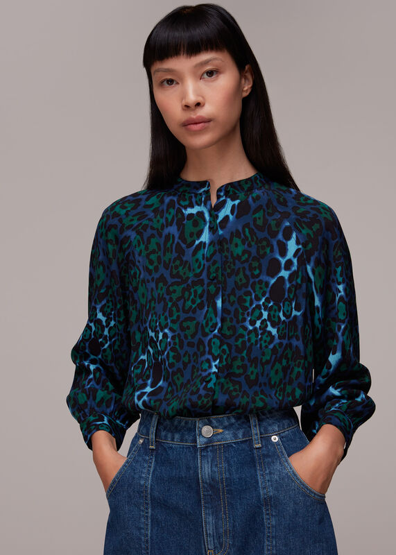 Suri overflow Sage Ladies Shirts and Blouses | Whistles 