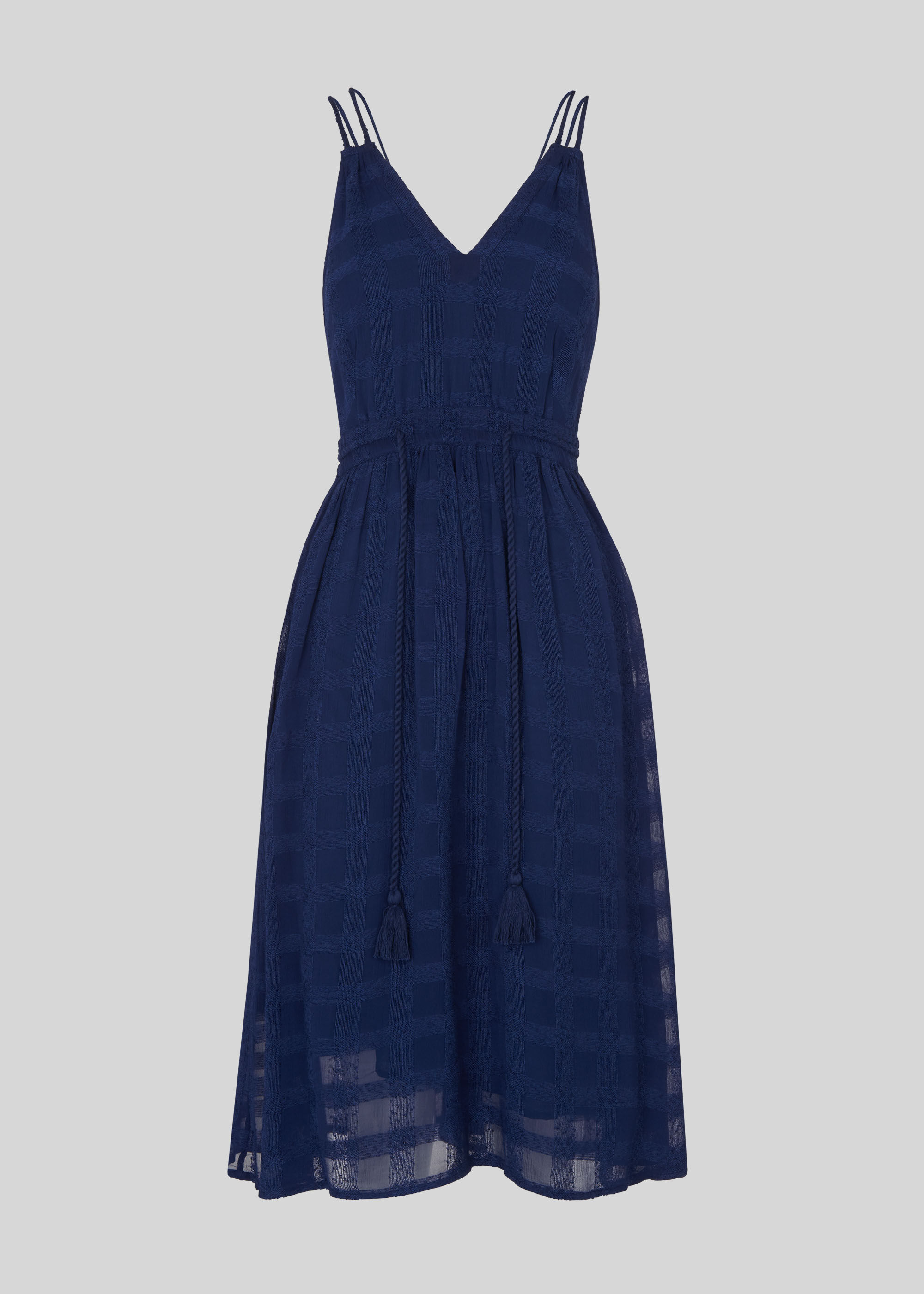 Navy blue strappy dress cheap