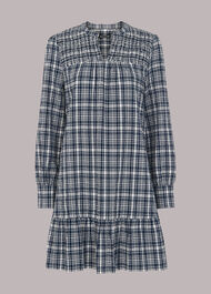 Seersucker Check Flippy Dress