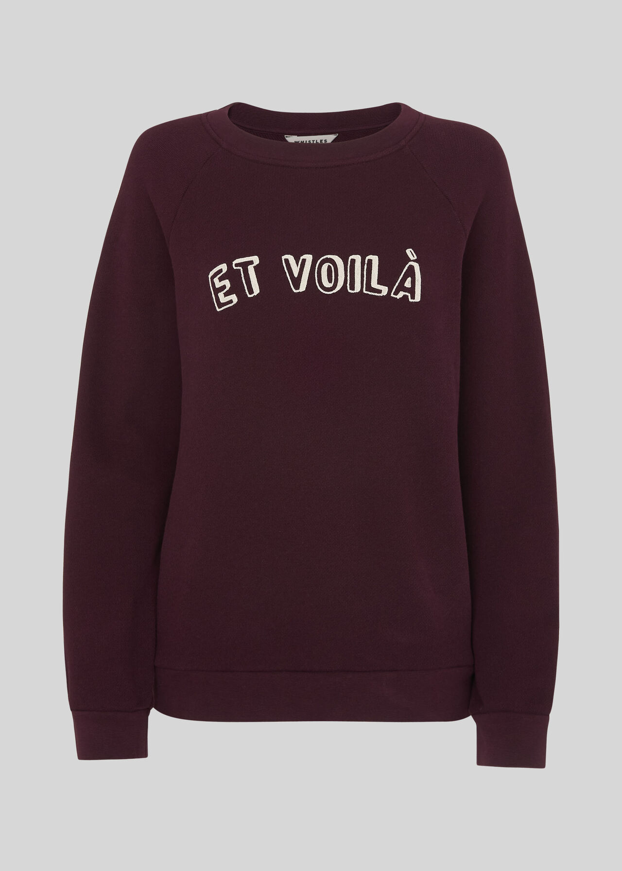 Et Voila Logo Sweatshirt Burgundy