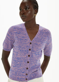 Short Sleeve Twist Cardigan