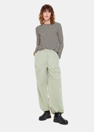 Fine Stripe Pocket Crew